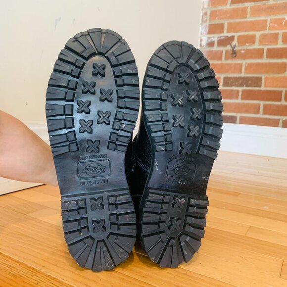 BRAND NEW MENS DICKIES BLACK LEATHER WATERPROOF SHOES SAFETY STEEL TOE CAP BOOTS - Picture 3 of 9